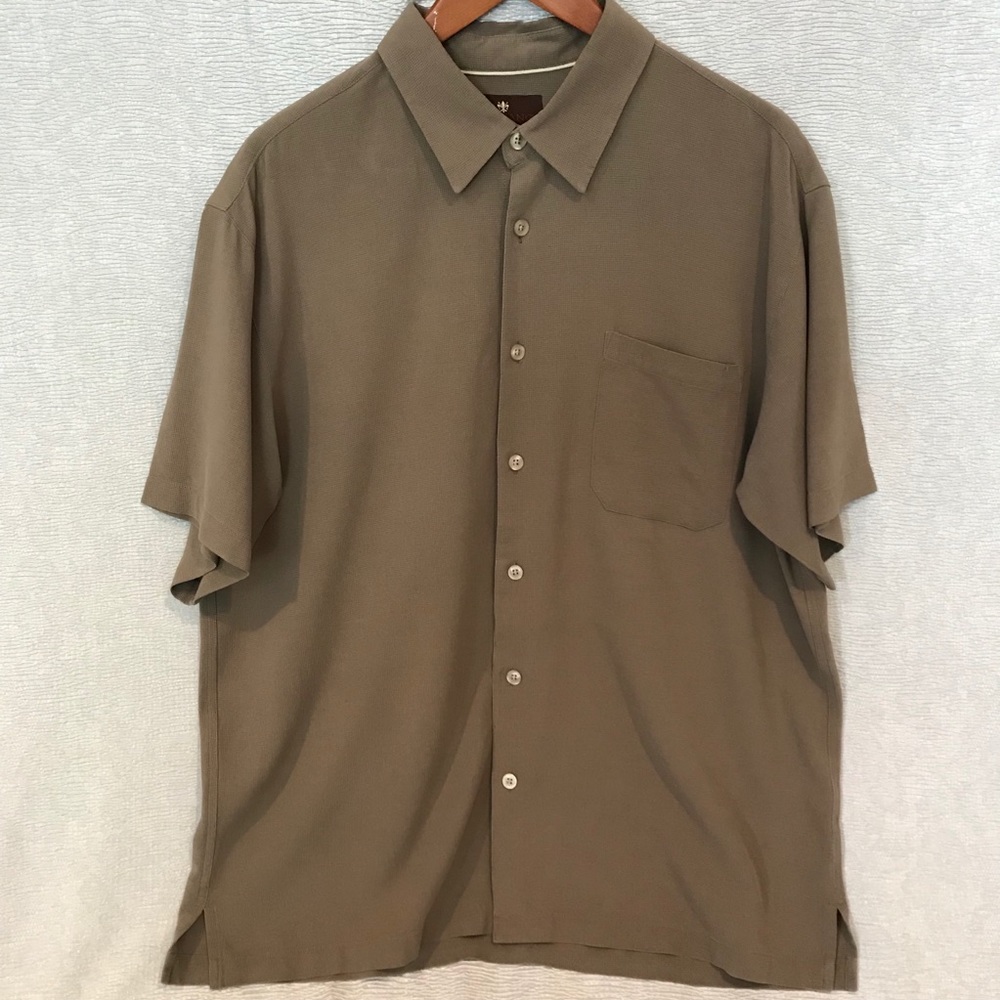 Toscano Men's Size XL Short Sleeve Camp Shirt